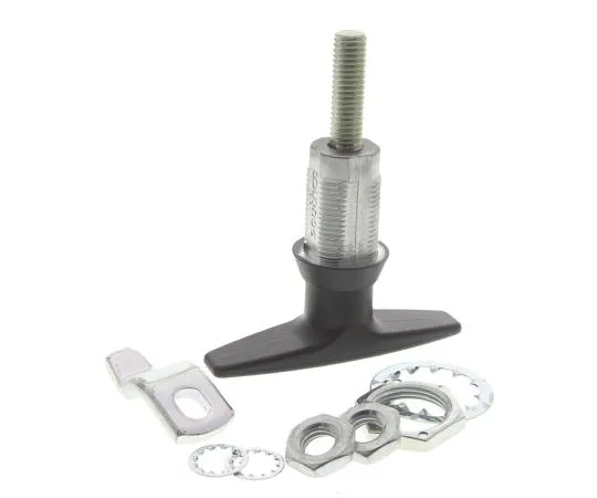 63-7497-27 Southco Powder Coated Die Cast Zinc Black Lock, Non Locking T Handle, 82.5mm E3-11-25-RS