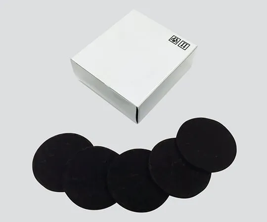 3-5360-01　［Discontinued］Activated Charcoal Absorption Depth Filter B90-R11SLP 5P Φ90mm 1 - 4μm Coal　B90-R11SLP5P