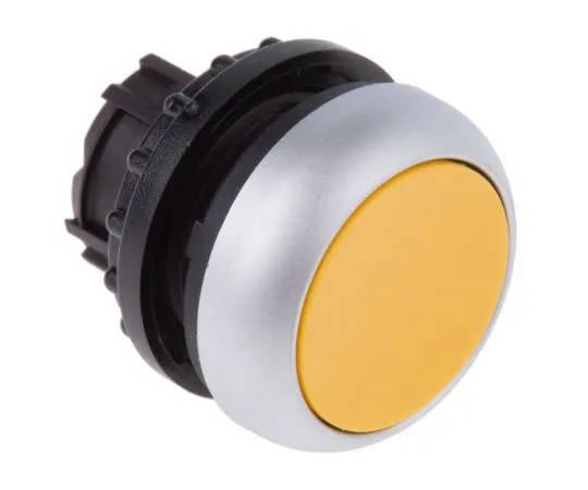 63-7526-47 Eaton M22 Series, Yellow Push Button Head, Momentary, 22mm Cutout 78635770 & M22-D-Y+M22-A