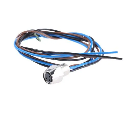 63-7513-17 Belden Straight M8 to Unterminated Cable assembly, 3 Core 500mm Cable RKMF 3/0.5M