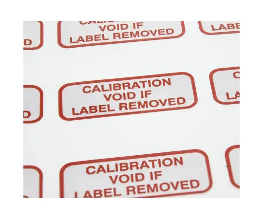 63-7488-98 RS PRO Adhesive Pre-Printed Red Label-Calibration Void Removed-. Quantity: 140 316-4775