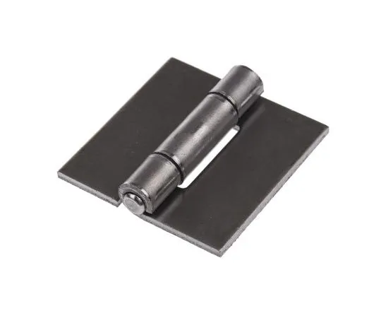 63-7460-84 Pinet Raw Steel Square Hinge with a Riveted Pin, 40mm x 40mm x 2mm 50-1-3916