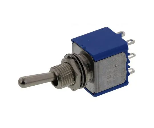 63-7514-28 APEM Double Pole Single Throw (DPST) Toggle Switch, (On)-On, Panel Mount 5642A