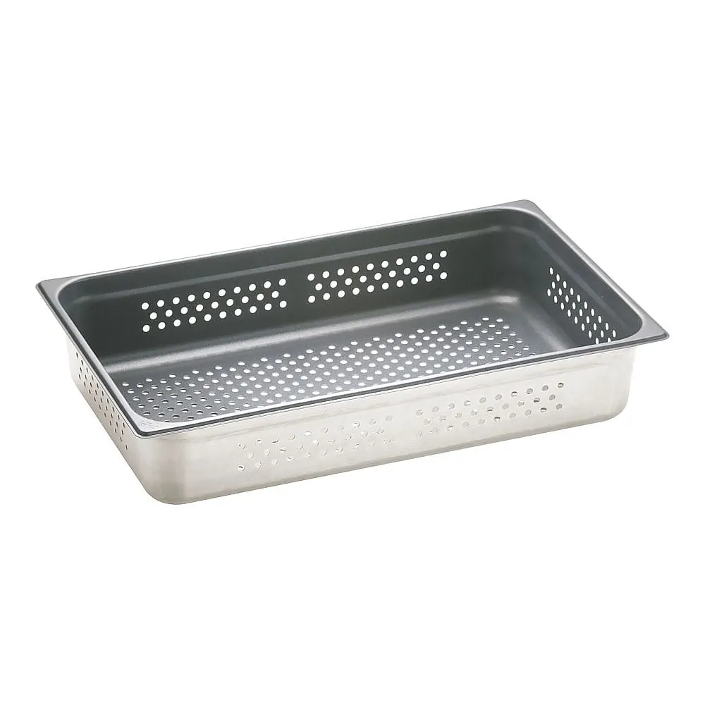 62-6359-80 Nonstick Gastronomic Hole Pan 1/1 100 mm AGS0904