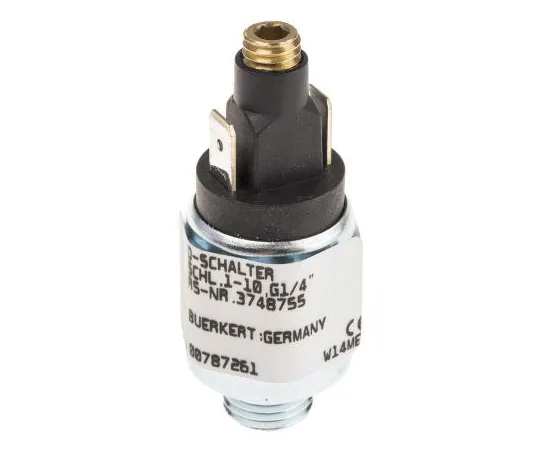 63-7512-86 Burkert Differential for Air, Hydraulic Fluid, Oil Emulsion, Water Pressure Sensor, 10bar Max Pressure Reading , G1/4 787261