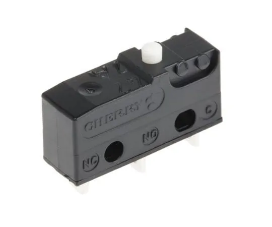 63-7381-82 SPDT-NO/NC Button Microswitch, 6 A @ 250 V ac DB1C-A1AA