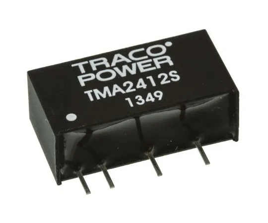 63-7415-67 TRACOPOWER TMA 1W Isolated DC-DC Converter Through Hole, Voltage in 21.6 → 26.4 V dc, Voltage out 12V dc TMA 2412S
