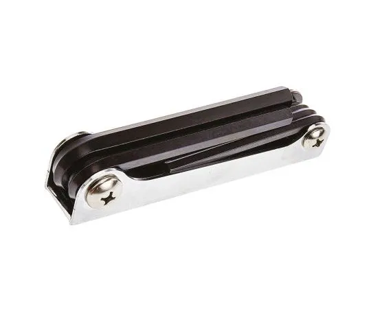 63-7487-90 RS PRO 7 piece Folding Hex Key Set Chrome Vanadium Steel 314-2977