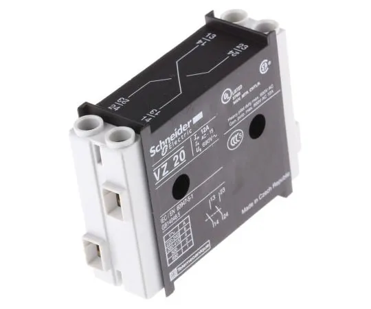 63-7453-15 Schneider Electric VZ20, 2NO (2), Auxiliary Contact, 12 A VZ20
