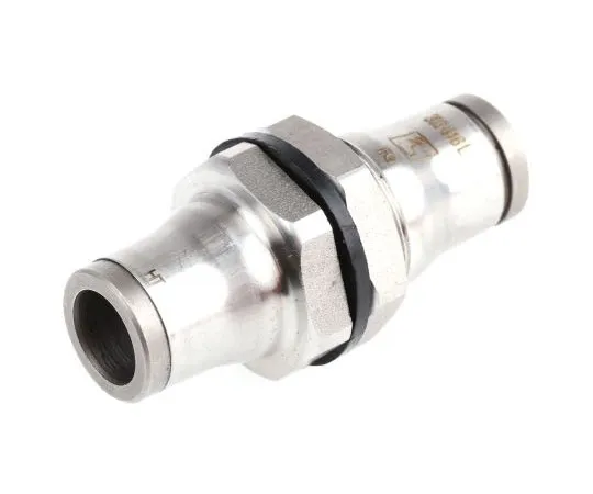 63-7434-04 Legris Pneumatic Bulkhead Tube-to-Tube Adapter Straight Push In 8 mm to Push In 8 mm 3816 08 00