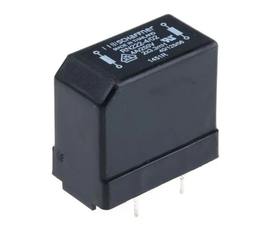 63-7430-10 Schaffner 3.3 mH -30 → +50% Current Compensated Choke, 4A Idc, 45mΩ Rdc RN RN222-4-02-3M3