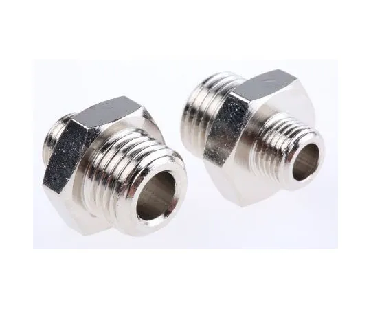 63-7510-59 Legris LF3000 60 bar Brass Pneumatic Straight Threaded Adapter, G 1/8 Male Male 3321 06 00 04
