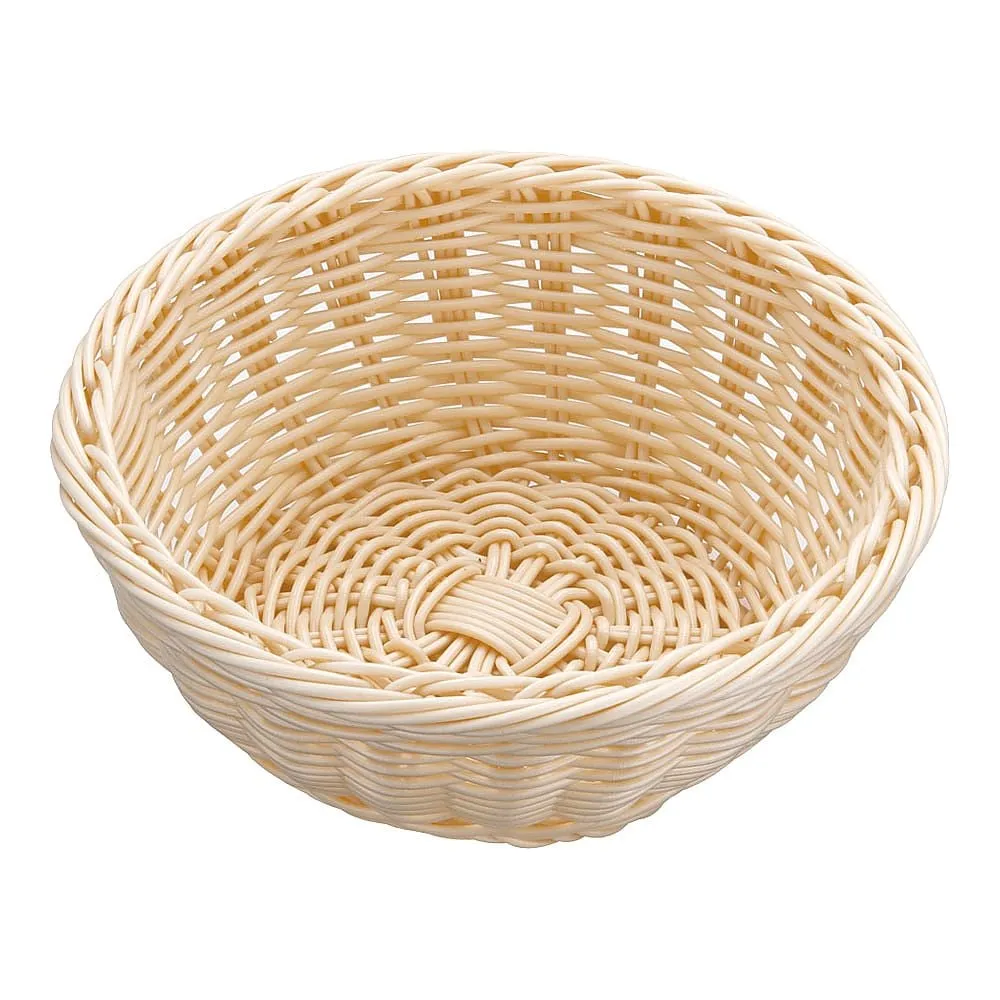 62-6582-06 Resin Basket Round White 91-080A
