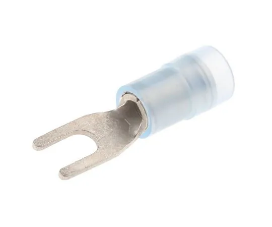 63-7459-88 RS PRO Insulated Crimp Spade Connector, 1.5mm² to 2.5mm², 16AWG to 14AWG, M3 (#4) Stud Size Nylon, Blue 267-3868