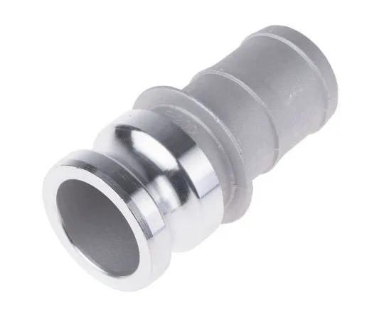 63-7506-79 Straight Male Hose Coupling 2in Part E Cam & Groove Adapter, Aluminium 362-6807
