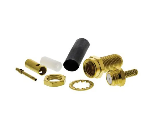 63-7474-36 Radiall Straight 50Ω Bulkhead SMA Bulkhead, Crimp Termination RG188, RG316 R125303000
