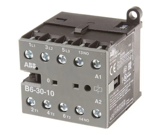 63-7547-36 ABB 3 Pole Contactor, 9 A, 110 V ac Coil, B Range, 3NO, 4 kW GJL1211001R8104 B6-30-10-84