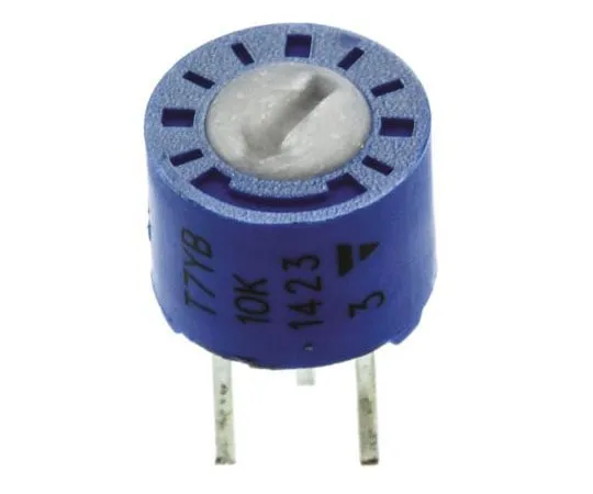 63-7512-72 10kΩ Through Hole Trimmer Potentiometer 0.5W Top Adjust Vishay T7 Series T7YB103MT20