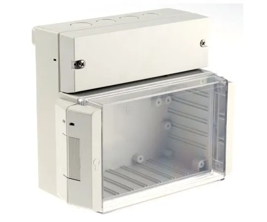 63-7412-40 Bopla RegloCard-Plus, ABS, Polycarbonate Wall Box, IP65, 93mm x 166 mm x 161 mm 41160109
