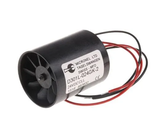 63-7515-88 Micronel D300L Series Axial Fan, 30 x 36mm, 8.76m³/h, 530mW, 24 V dc D301L-024GK-2