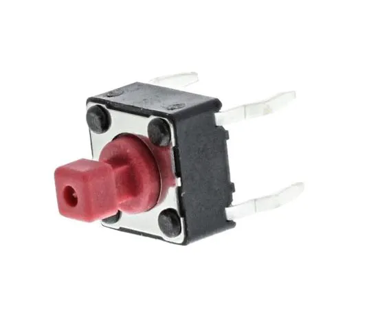 63-7514-41 Red Button Tactile Switch, Single Pole Single Throw (SPST) 50 mA @ 12 V dc 3.8mm DTS644RV