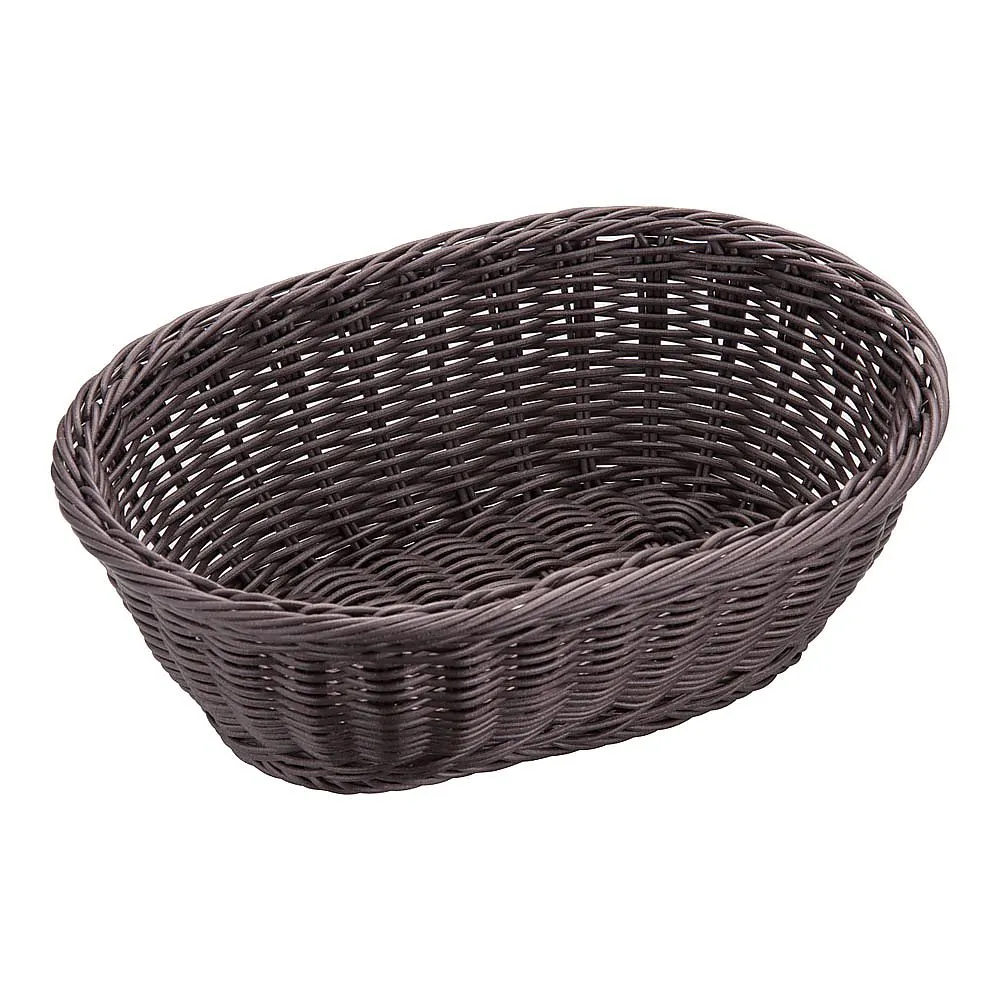 62-6581-96 Resin basket small type dark brown tea 91-071C