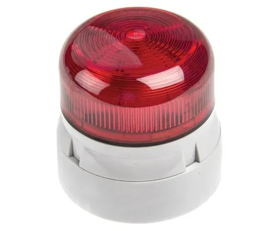 63-7484-09 Xenon, Flashing Beacon Flashguard Xenon Series, Red, Surface Mount, 12 V dc, 24 V dc QBS-0052