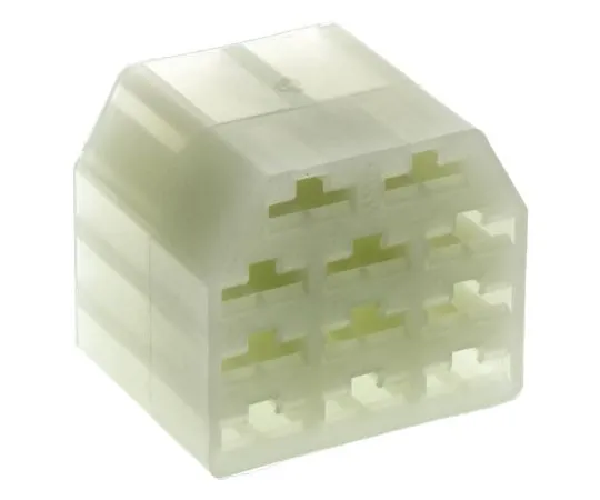 63-7445-27 TE Connectivity AMP FASTIN-FASTON Series, 11 Way Nylon Crimp Terminal Housing, 6.35mm Tab Size, Natural 151325-1