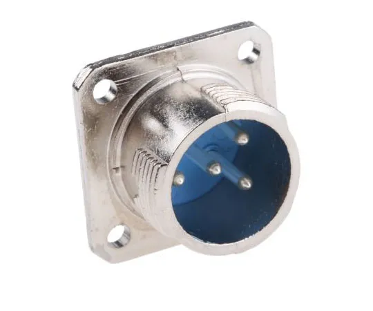 63-7483-48 Jaeger 4 Way Panel Mount MIL Spec Circular Connector Receptacle, Pin Contacts, MIL-DTL-5015 5360 040 06