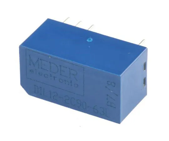 63-7502-02 DPDT Reed Relay, 250 mA, 12V dc DIL12-2C90-63L
