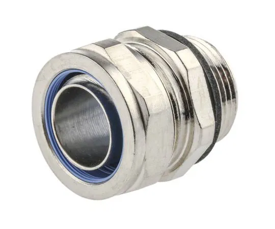 63-7527-83 Adaptaflex Swivel Cable Conduit Fitting, Brass Silver Nickel Plated 20mm nominal size IP65 PG16 SP20/PG13/M