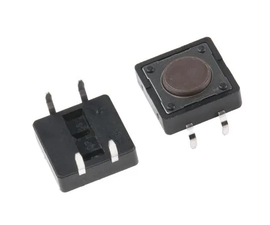 63-7514-44　Brown Button Tactile Switch, Single Pole Single Throw (SPST) 50 mA @ 12 V dc 0mm　DTS21NV