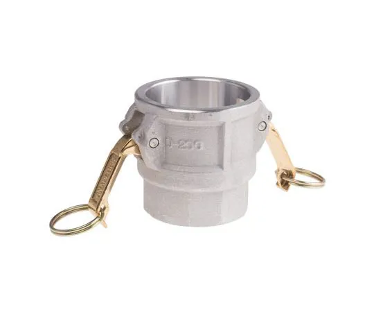 63-7506-77 Straight Male Hose Coupling 2in Part D Cam & Groove Coupler, 2 in BSP, Aluminium 362-6778