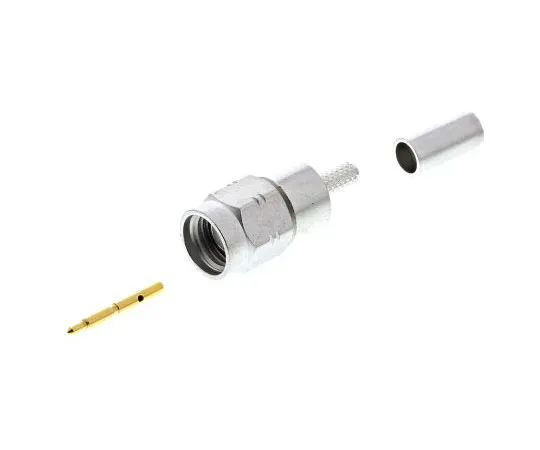 63-7532-35 Radiall Straight 50Ω Cable Mount SMA Plug, Crimp Termination RD316 R124072220W