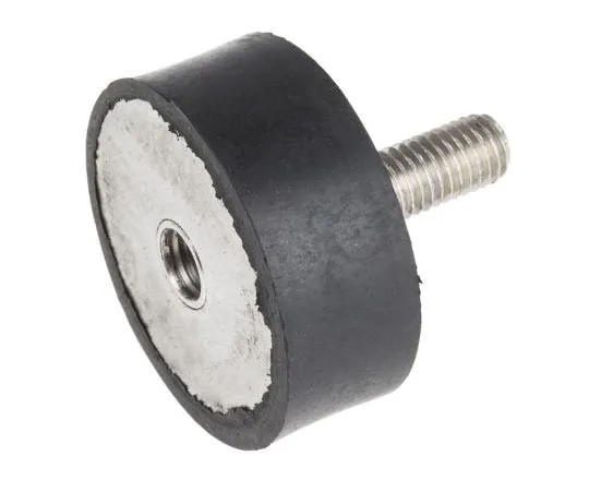 63-7392-49 RS PRO 20mm Shock Mount M10 50mm Diameter 253.66kg Compression Load, Male to Female Natural Rubber 171-2608