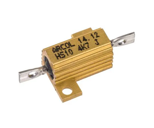 63-7449-63 Arcol HS10 Series Aluminium Ho***d Axial Wire Wound Panel Mount Resistor, 4.7kΩ ±5% 10W HS10 4K7 J