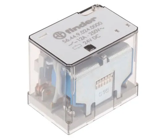63-7450-18 Finder56 Series 4PDT Non-Latching Relay PCB Mount, 24V dc Coil, 12A 56.44.9.024.0000