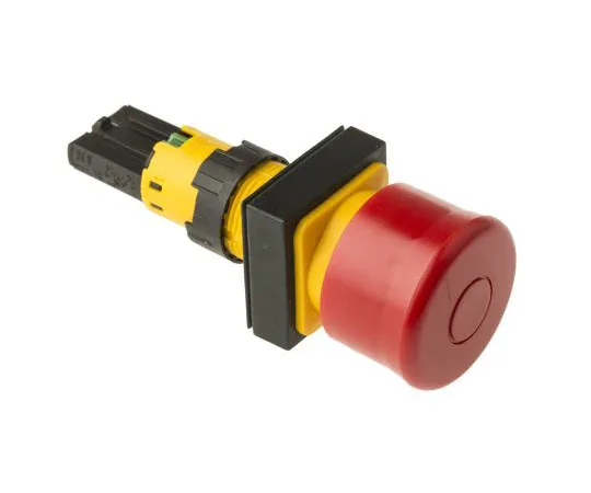 63-7423-33 Eaton, RMQ16 Red Round Push Button, 16mm Stay Put Push In 072370 & Q25PV