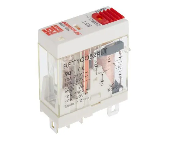 63-7372-03 RS PRO SPDT Non-Latching Relay Plug In, 24V ac Coil, 10A 144-1598