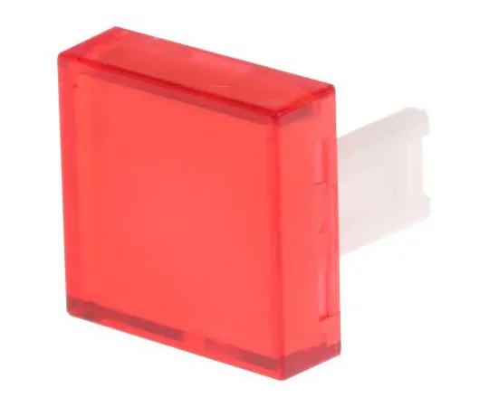 63-7447-93 Red Square Push Button Lens for *** with 31 Series 31-953.2