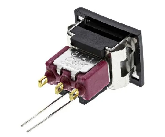 63-7403-56 C & K Single Pole Double Throw (SPDT) Momentary Green LED Push Button Switch, 15.24 x 12.70mm, Panel Mount 8121J85ZGE226