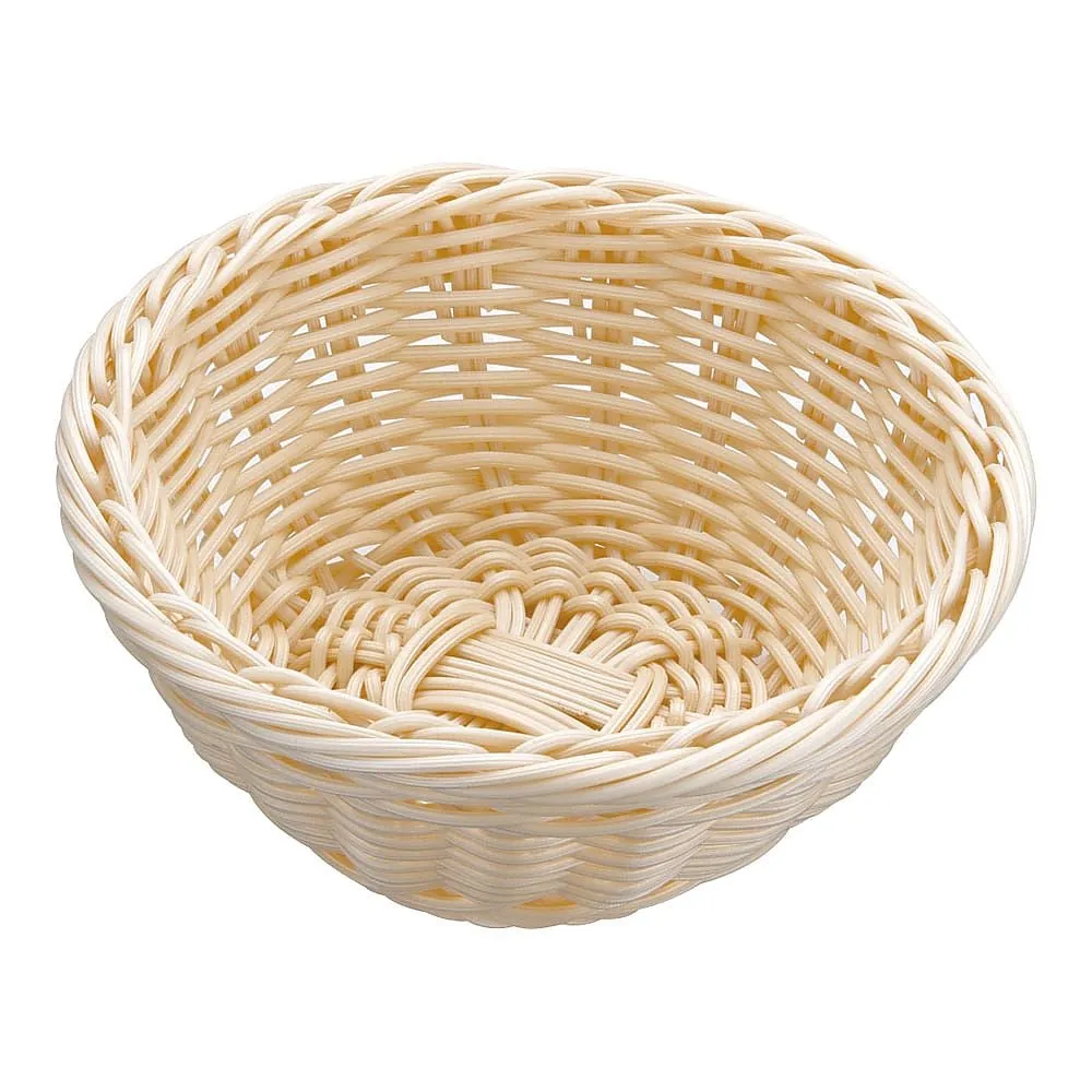62-6582-07 Resin Basket Round White 91-079A