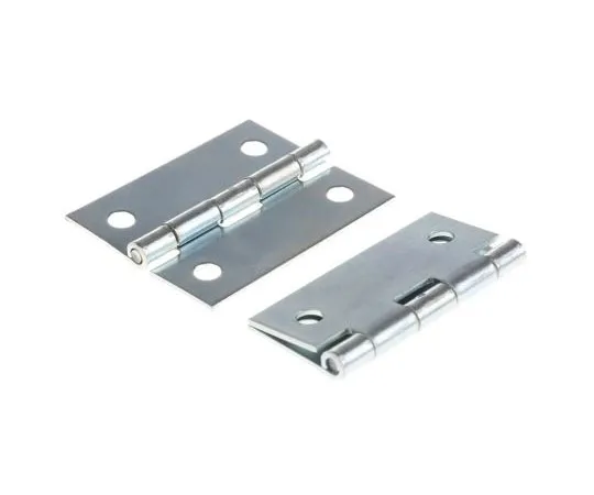 63-7460-90 Pinet Zinc Plated Steel Hinge with a Fixed Pin, 50mm x 40mm x 1.2mm 50-1-3525