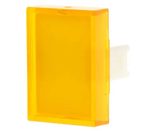 63-7447-92 Yellow Rectangular Push Button Lens for *** with 31 Series 31-903.4