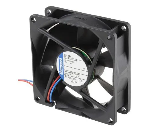 63-7464-05 ebm-papst 8400N Series Axial Fan, 80 x 80 x 25mm, 79m³/h, 2.8W, 24 V dc 8414NGH