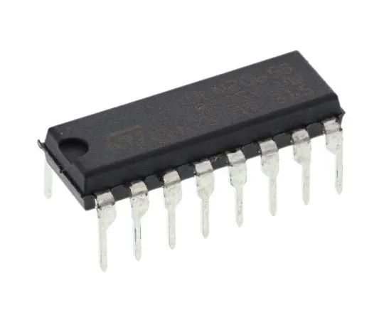 63-7362-03 STMicroelectronics ULN2065B Quad NPN Darlington Pair, 1.75 A 80 V, 16-Pin PDIP ULN2065B