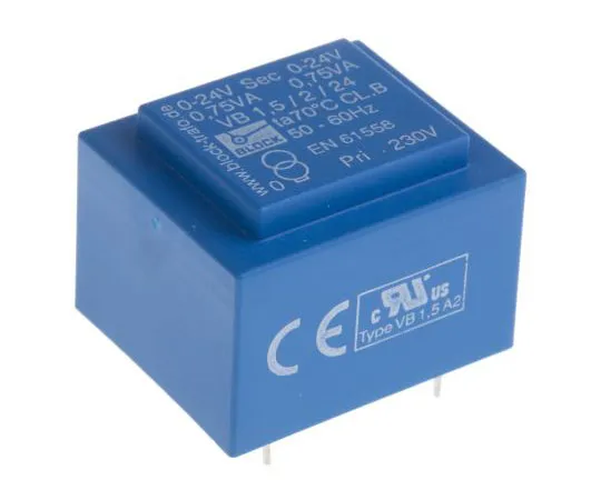 63-7500-75 24V ac 2 Output Through Hole PCB Transformer, 1.5VA VB 1.5/2/24
