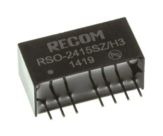 63-7356-43 Recom RSO 1W Isolated DC-DC Converter Through Hole, Voltage in 9 → 36 V dc, Voltage out 15V dc RSO-2415SZ/H3