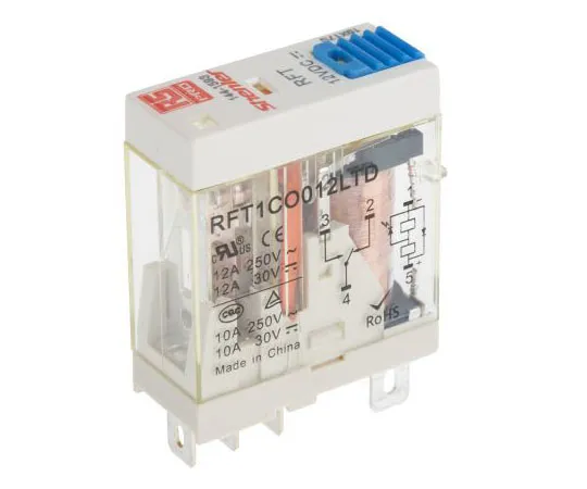 63-7371-97 RS PRO SPDT Non-Latching Relay Plug In, 12V dc Coil, 12A 144-1593