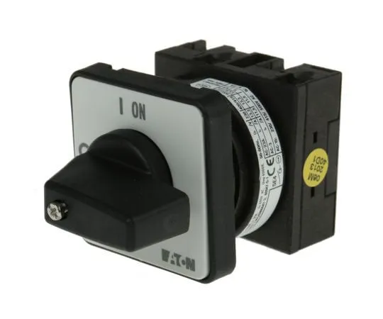 63-7453-80 Eaton, SP 2 Position 90° Rotary Switch, 690 V ac, 20 A, Rotary Knob Actuator 78627785 & T0-1-8200/E/EZ-P1(RS257-9520)